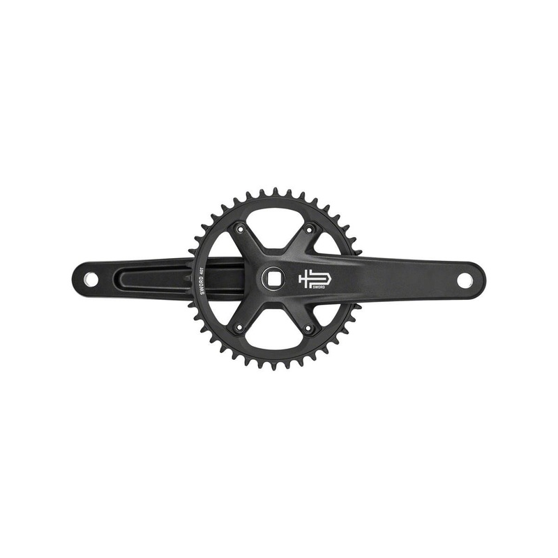 Microshift Sword Black 1x Crankset (Black) (1 x 9/10 Speed) (Square Taper) (165mm) (40T)