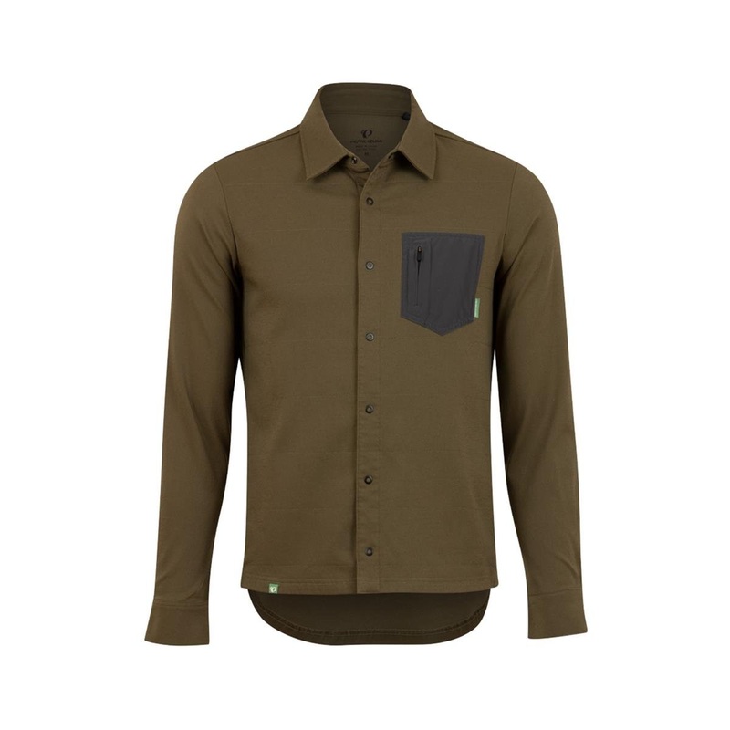 Pearl iZUMi Canyon Alpha Long Sleeve Top (Dark Olive/Phantom) (2XL)