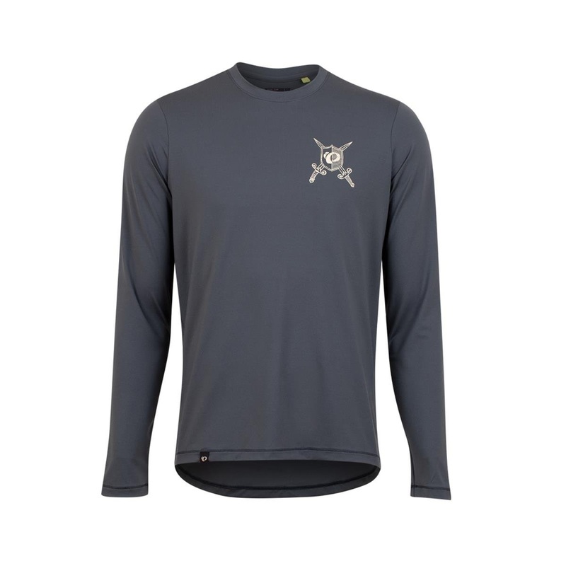 Pearl iZUMi Men’s Midland Graphic Long Sleeve Tee (Dark Ink Slay) (S)
