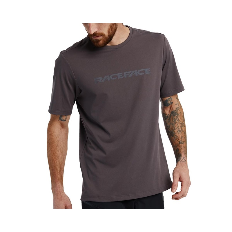 Race Face Commit Short Sleeve Tech Top (Charcoal) (S)