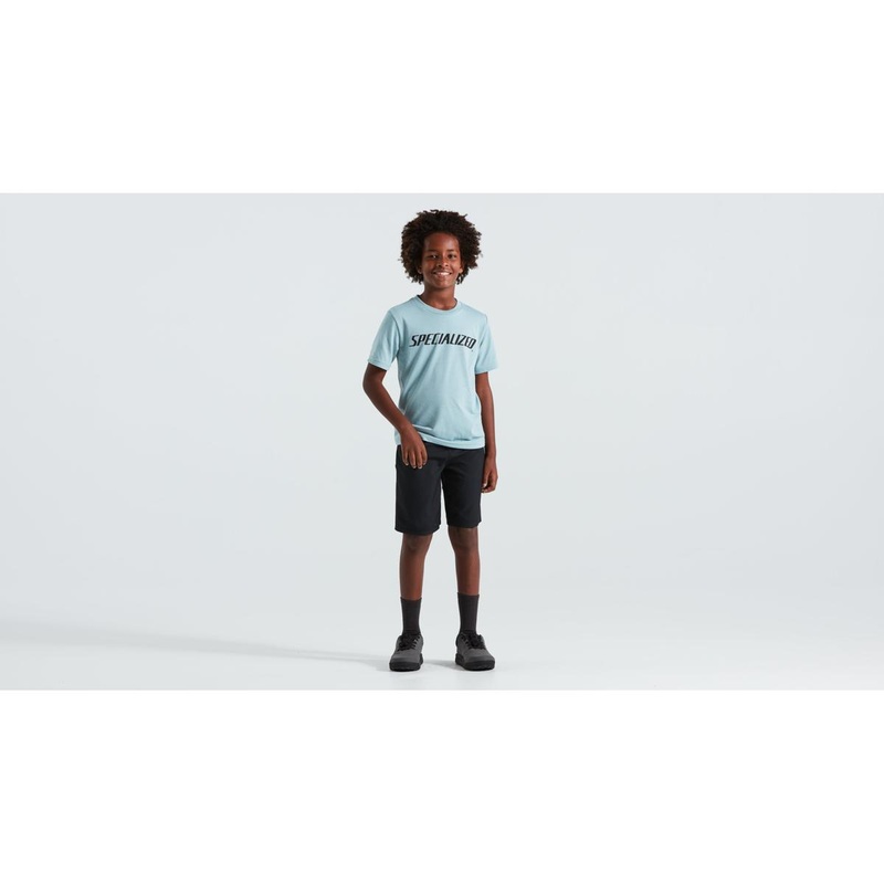 Specialized Youth Wordmark Short Sleeve Tee (Arctic Blue) (Youth S)