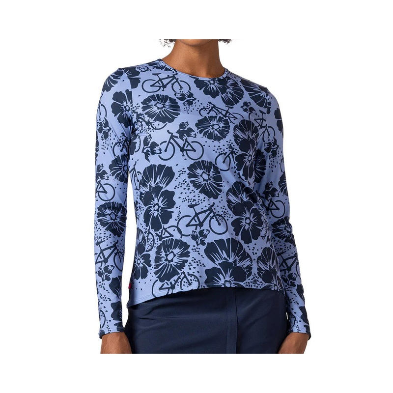 Terry Women’s Soleil Flow Long Sleeve Top (Aloha Iris) (S)