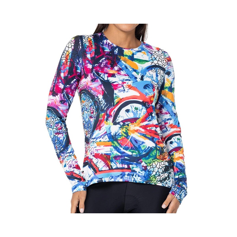 Terry Women’s Soleil Flow Long Sleeve Top (Chain Reaction) (S)