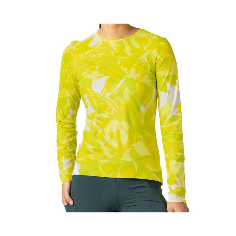 Terry Women’s Soleil Long Sleeve Top (Chartreuse) (S)