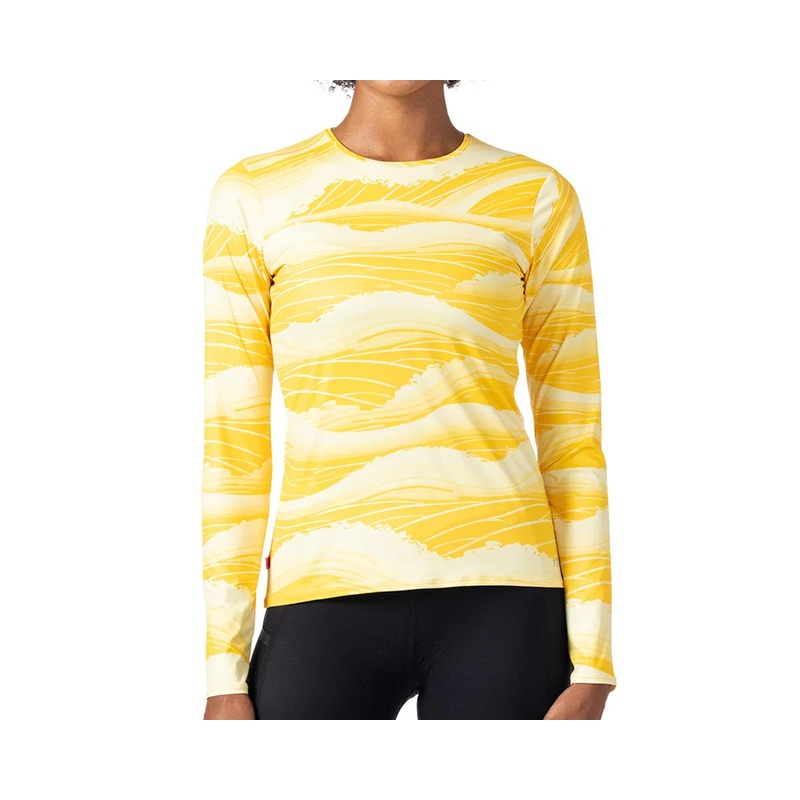 Terry Women’s Soleil Long Sleeve Top (Waveforms) (S)