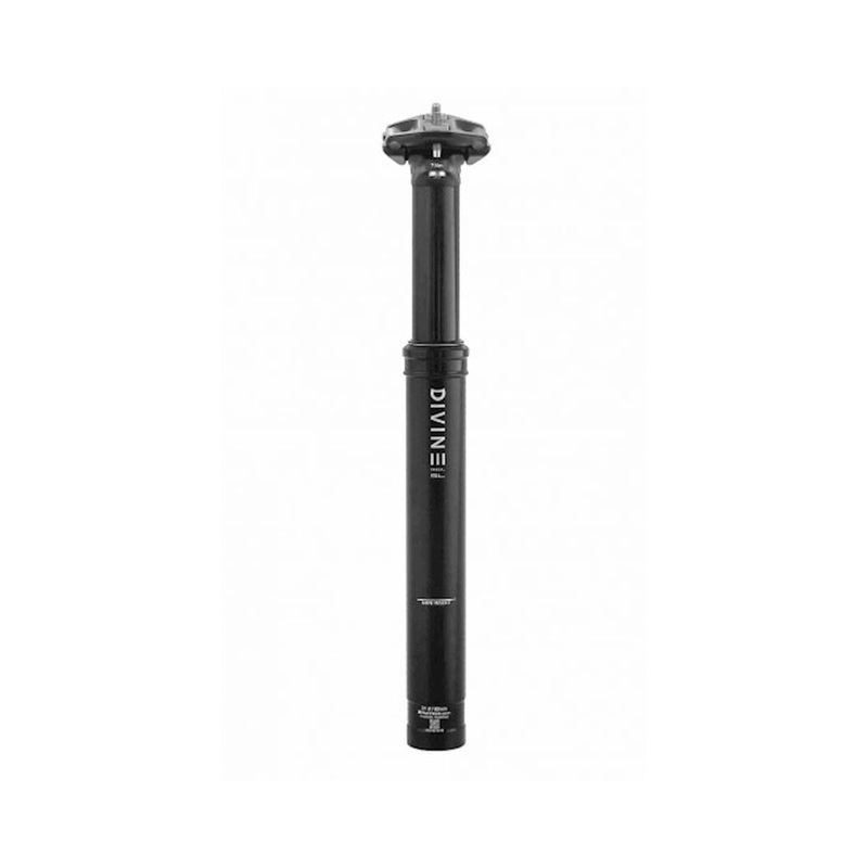 Bike Yoke Divine SL Rascal Dropper Seatpost (Black) (No Remote) (For Kid’s MTB) (30.9mm) (320mm) (80mm)