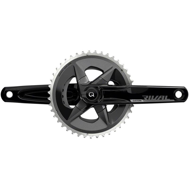 SRAM Rival AXS Wide Power Meter Crankset (Black) (2 x 12 Speed) (DUB Spindle) (175mm) (43/30T) (Quarq)