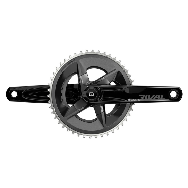 SRAM Rival AXS Crankset w/ Quarq Power Meter (Black) (2 x 12 Speed) (DUB Spindle) (D1) (170mm) (46/33T) (107 BCD) (Bottom Bracket Not Included)