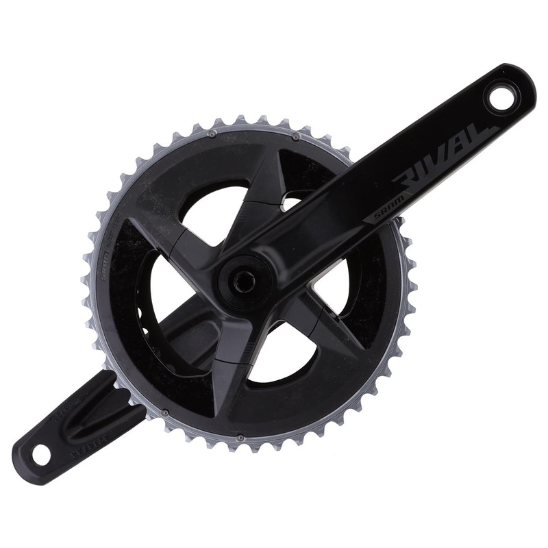 SRAM Rival AXS Crankset w/ Quarq Power Meter (Black) (2 x 12 Speed) (DUB Spindle) (D1) (172.5mm) (46/33T) (107 BCD) (Bottom Bracket Not Included)