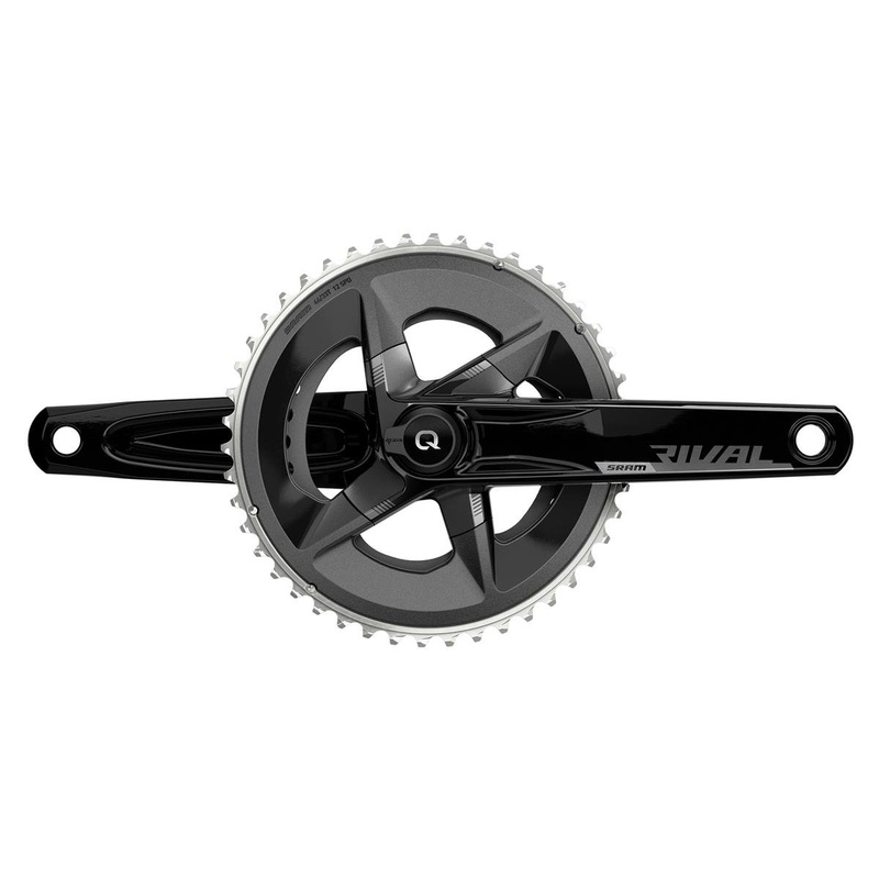 SRAM Rival AXS Crankset w/ Quarq Power Meter (Black) (2 x 12 Speed) (DUB Spindle) (D1) (175mm) (46/33T) (107 BCD) (Bottom Bracket Not Included)