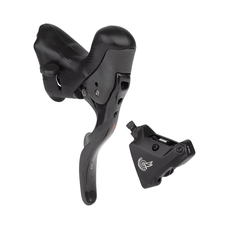 Campagnolo Super Record Ergopower Hydraulic Brake/Shift Lever Kit (Black) (140mm Caliper) (Left) (2x) (Flat Mount)