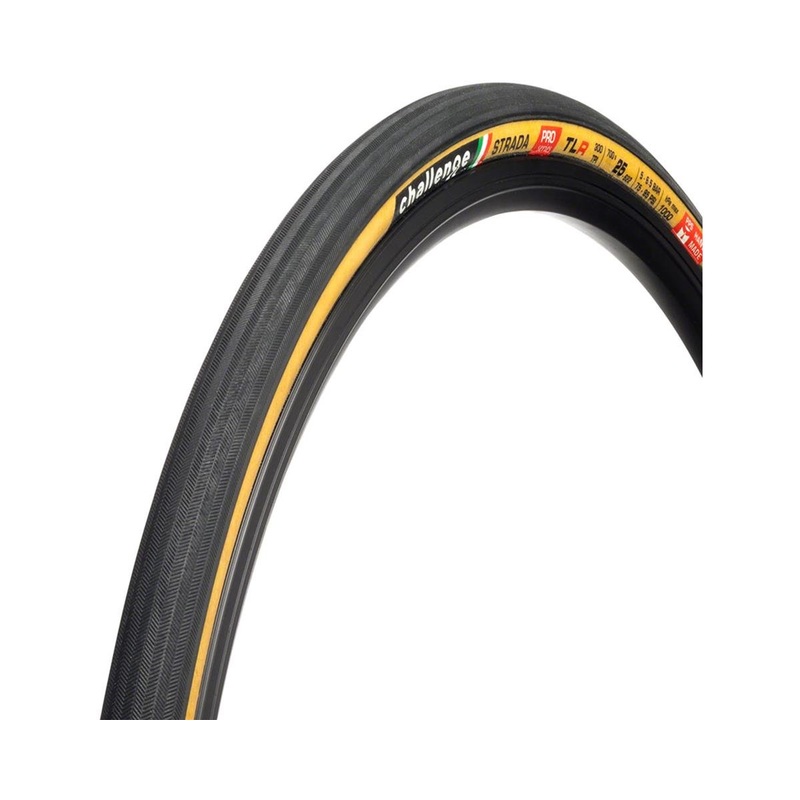 Challenge Strada Pro Handmade Tubeless Road Tire (Tan Wall) (700c) (30mm) (SuperPoly)