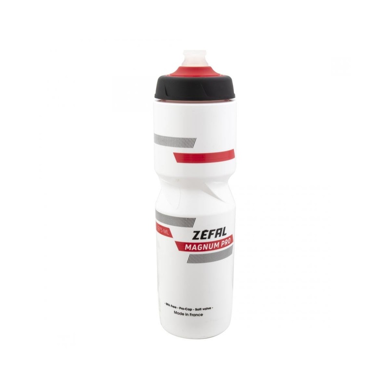 Zefal Magnum Pro Extra Large Water Bottle (White/Red) (33oz)
