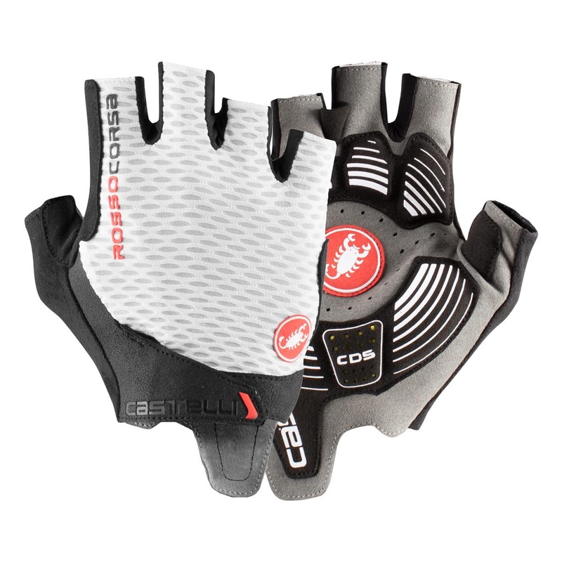 Castelli Rosso Corsa Pro V Gloves (White) (S)