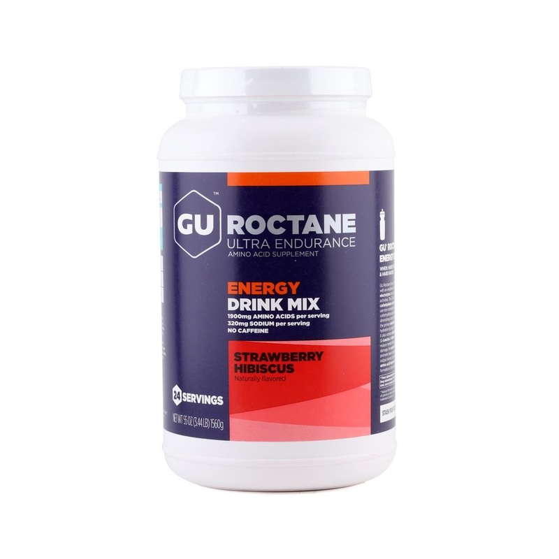 GU Roctane Energy Drink Mix (Strawberry Hibiscus) (24 Serving Tub)