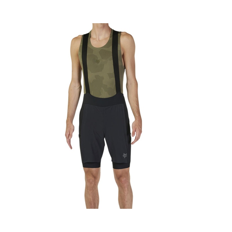 Fox Racing Flexair Ascent Cargo Bib Shorts (Black) (S)