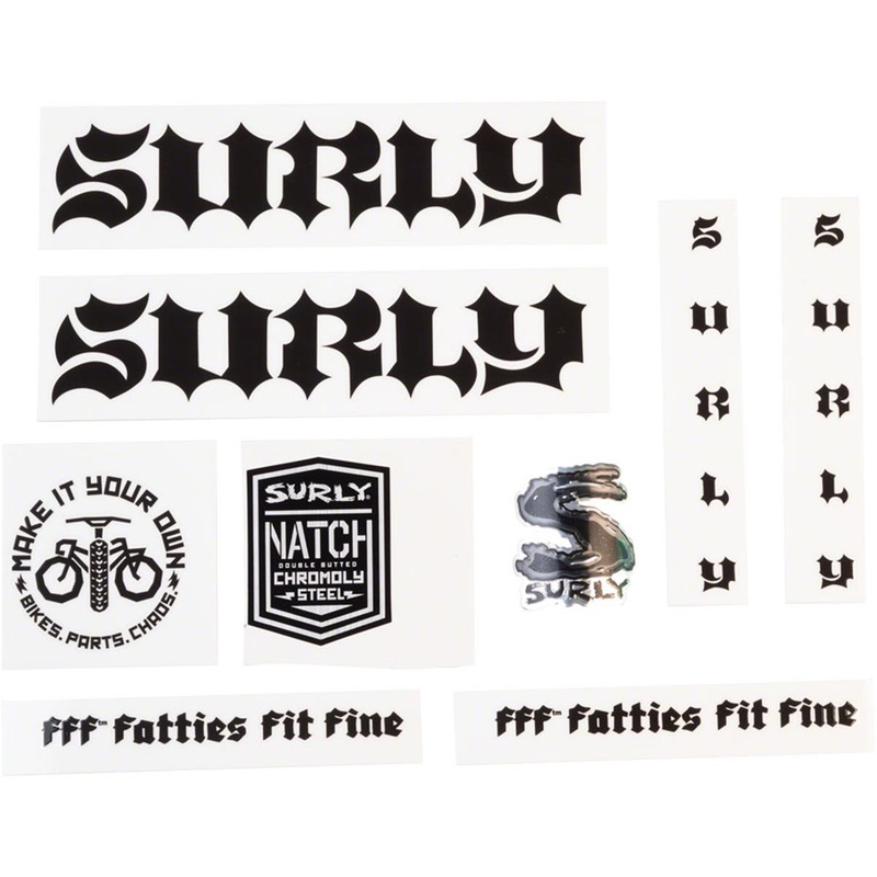 Surly Born to Lose Decal Set (Black)