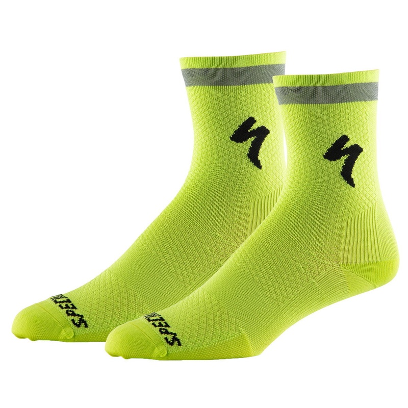 Specialized Soft Air Reflective Tall Socks (Hyper Green) (S)