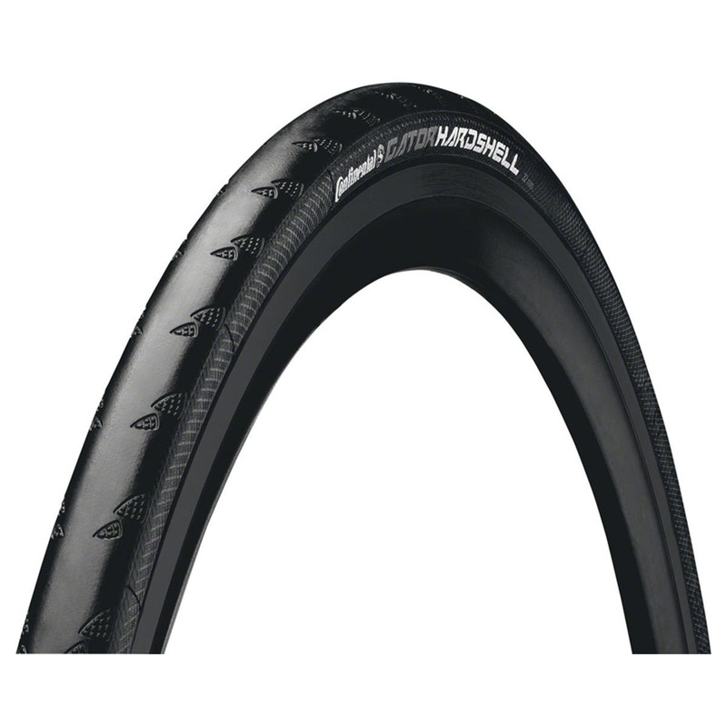 Continental Gator Hardshell Black Edition Road Tire (Black) (700c) (23mm) (Folding) (DuraSkin/PolyX Breaker)