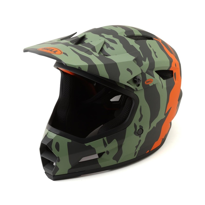 Bell Sanction 2 DLX MIPS Full Face Helmet (Ravine Matte Dark Green/Orange) (XS/S)