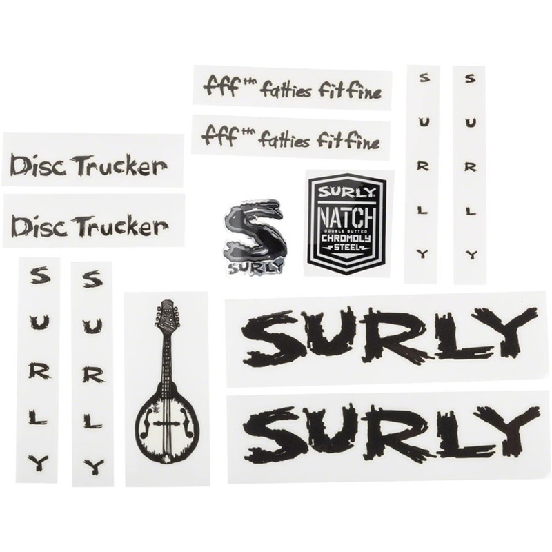 Surly Disc Trucker Decal Set (Metallic Black)