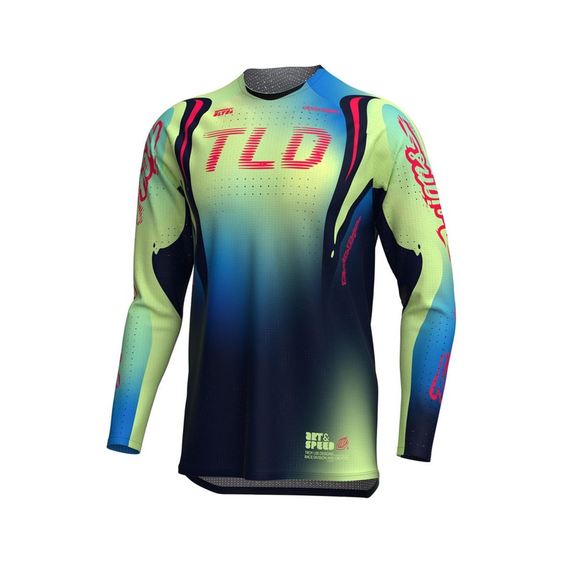 Troy Lee Designs Sprint Ultra Long Sleeve Jersey (Drip Glo Yellow) (S)