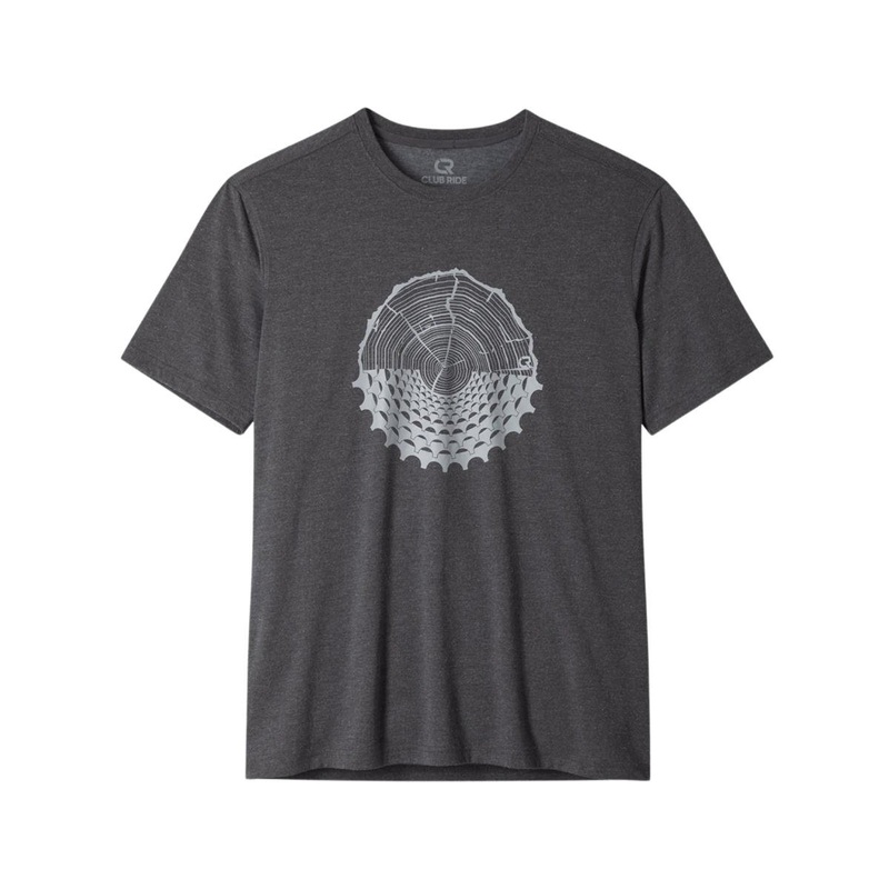 Club Ride Apparel Bamboo Blend Cog T-Shirt (Charcoal) (S)