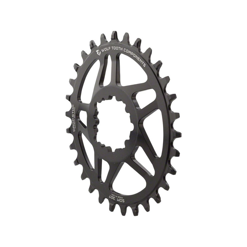Wolf Tooth Components SRAM Direct Mount Elliptical Chainring (Black) (Drop-Stop A) (Single) (0mm Offset) (30T)