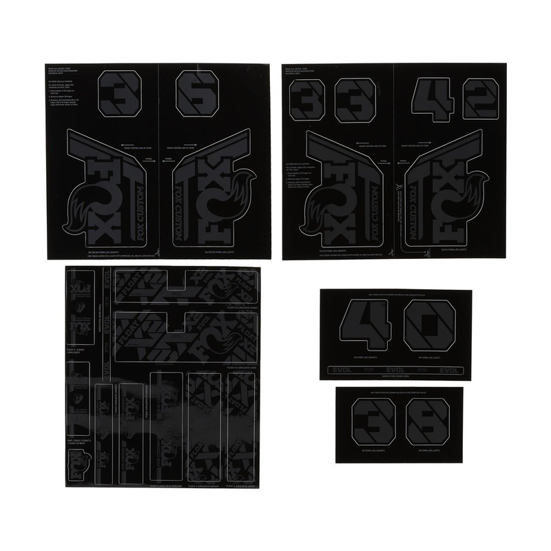 Fox Suspension Custom Decal Kit (Stealth Black)