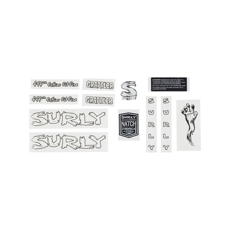 Surly Grappler Frame Decal Set (White)