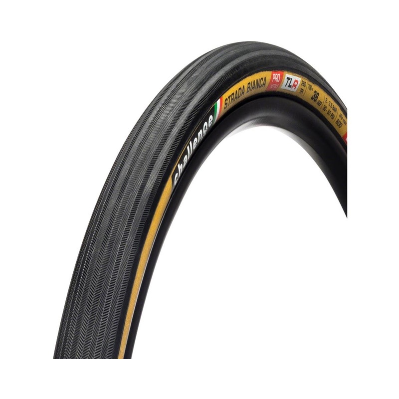 Challenge Strada Bianca Pro Handmade Tubeless Tire (Tan Wall) (700c) (36mm) (SuperPoly Corazza)