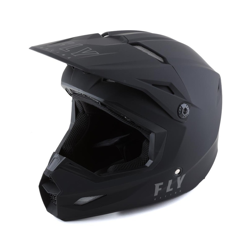 Fly Racing Kinetic Solid Helmet (Matte Black) (XS)