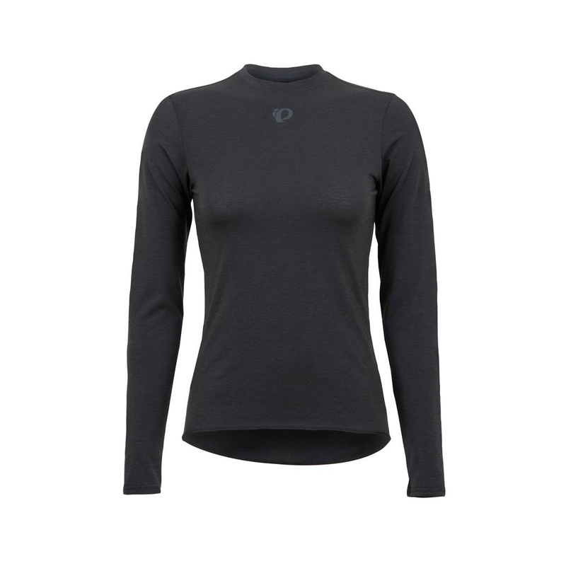 Pearl iZUMi Women’s Transfer Wool Long Sleeve Base Layer (Phantom) (L)
