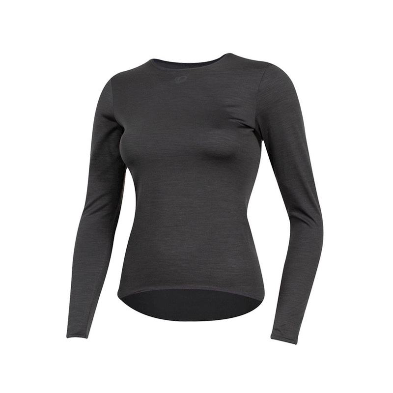 Pearl iZUMi Womens Merino Long Sleeve Base Layer (Phantom) (XS)