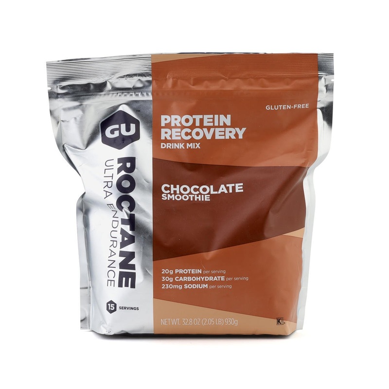 GU Roctane Protein Recovery Drink Mix (Chocolate Smoothie) (15 Serving Pouch)