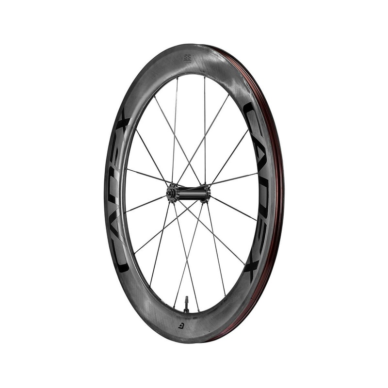 Cadex 65 Carbon Road Wheels (Black) (Front) (QR x 100mm) (700c) (Rim Brake) (Tubeless)