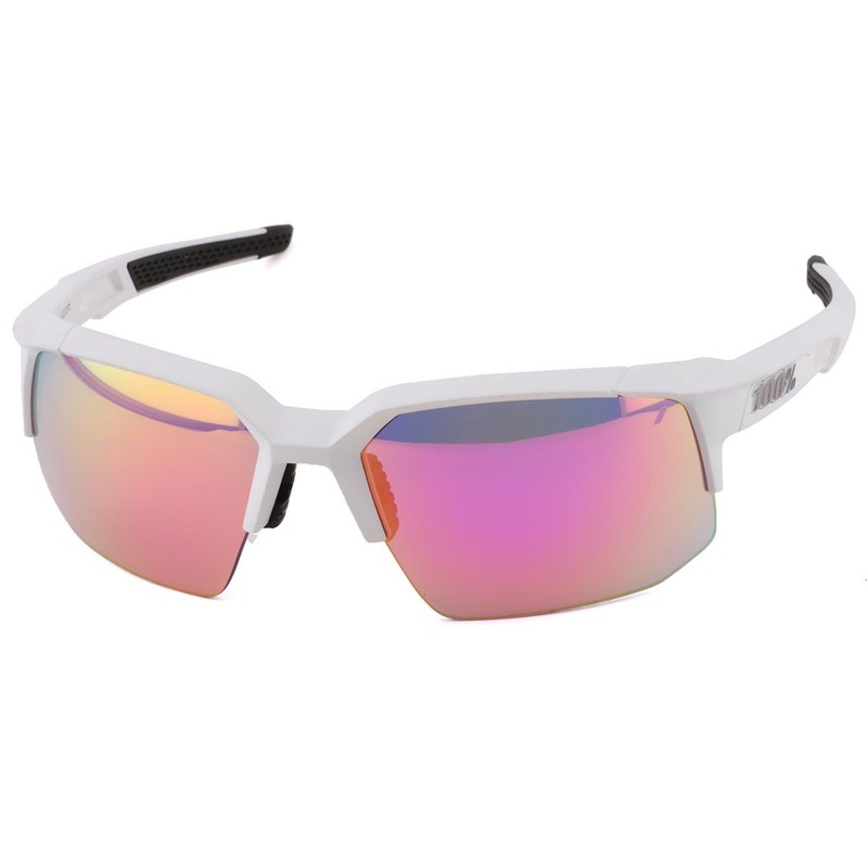 100% Speedcoupe Sunglasses (Soft Tact Off White) (Purple Multilayer Mirror Lens)