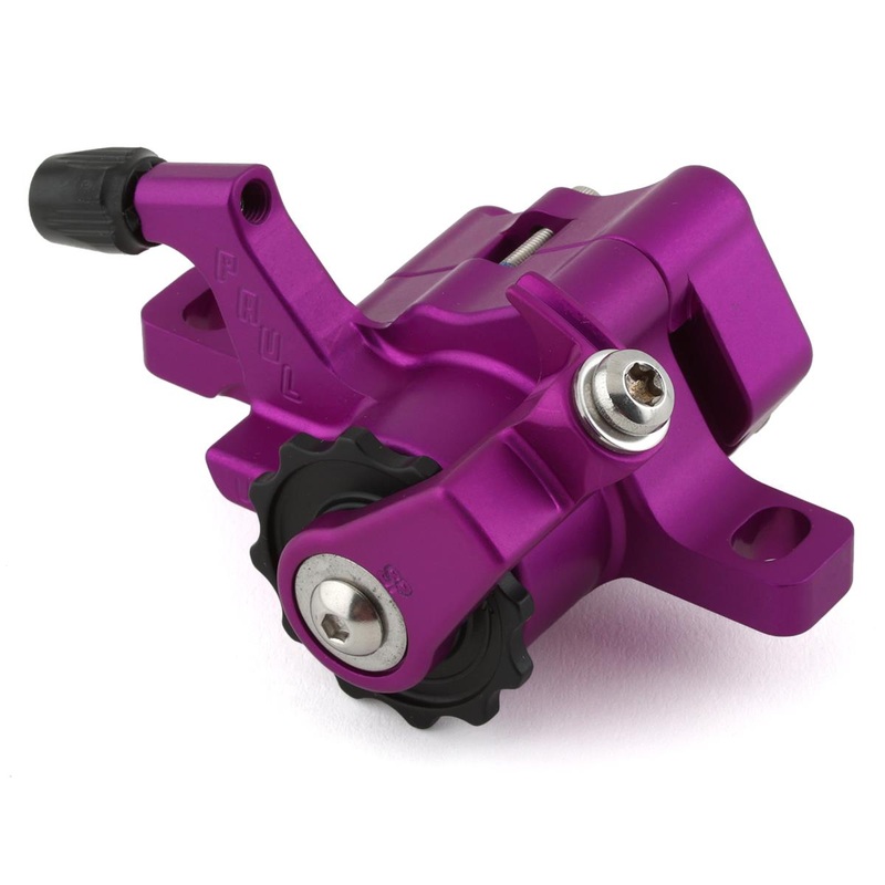 Paul Components Klamper Disc Brake Caliper (Purple/Black) (Mechanical) (Front or Rear) (Short Pull) (Post Mount)