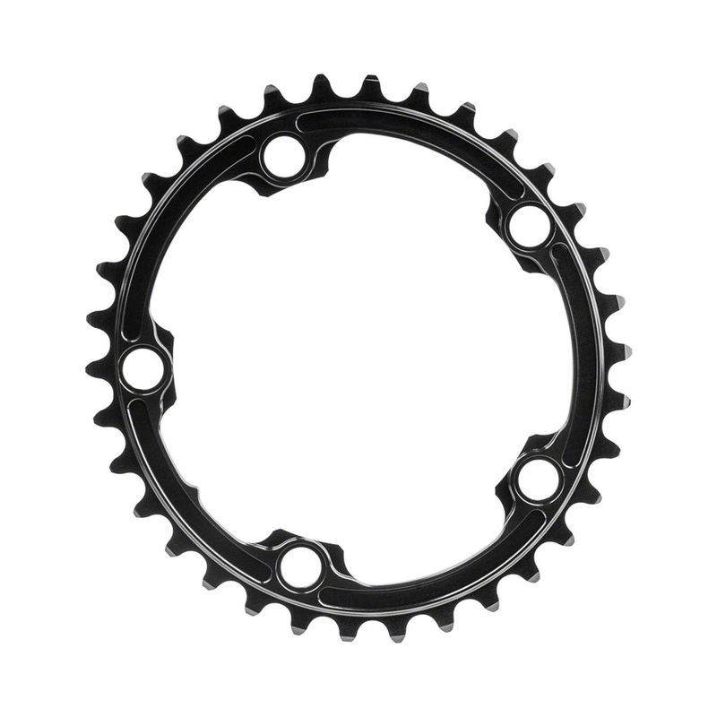 Absolute Black Premium Oval Chainrings (Black) (2 x 10/11 Speed) (110mm BCD) (Inner) (34T)