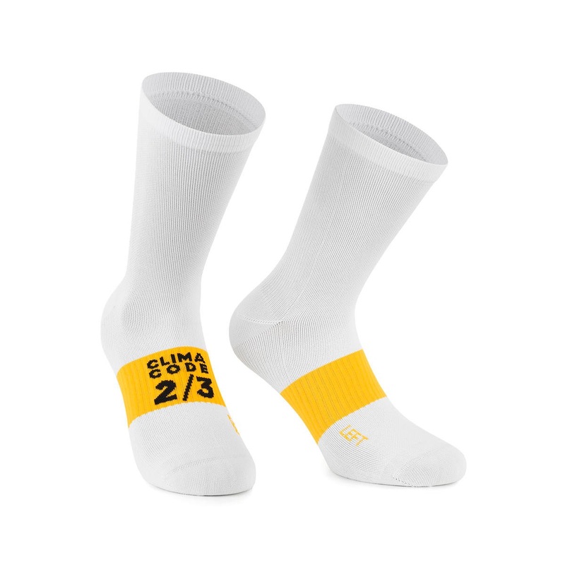 Assos Spring Fall EVO Socks (White Series) (M)