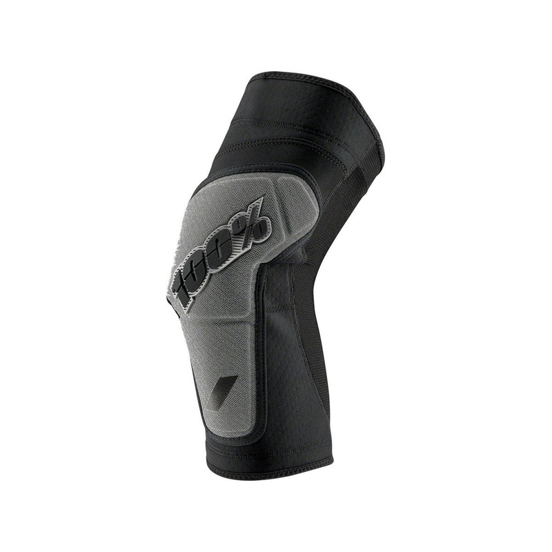 100% Ridecamp Knee Guards (Black/Grey) (L)