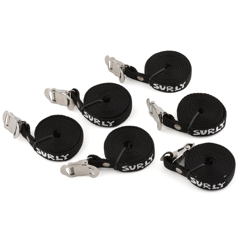 Surly Junk Strap 120cm Rack Straps (Black) (6 Pack)