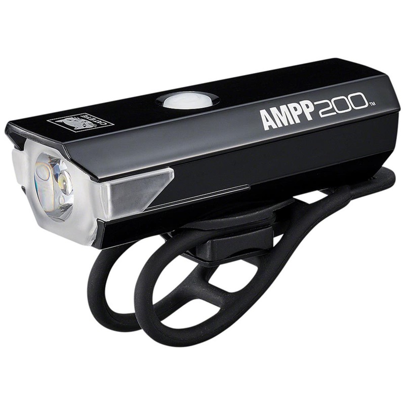 CatEye AMPP200 Headlight (Black) (200 Lumens) (USB Rechargeable)