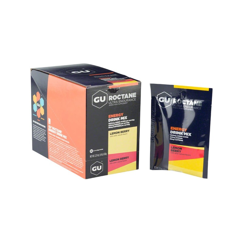 GU Roctane Energy Drink Mix (Lemon Berry w/Caffeine) (10 | 2.3oz Packets)
