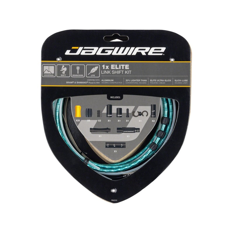 Jagwire 1x Elite Link Shift Cable Kit (Celeste) (For SRAM/Shimano) (w/Polished Ultra-Slick Cable)