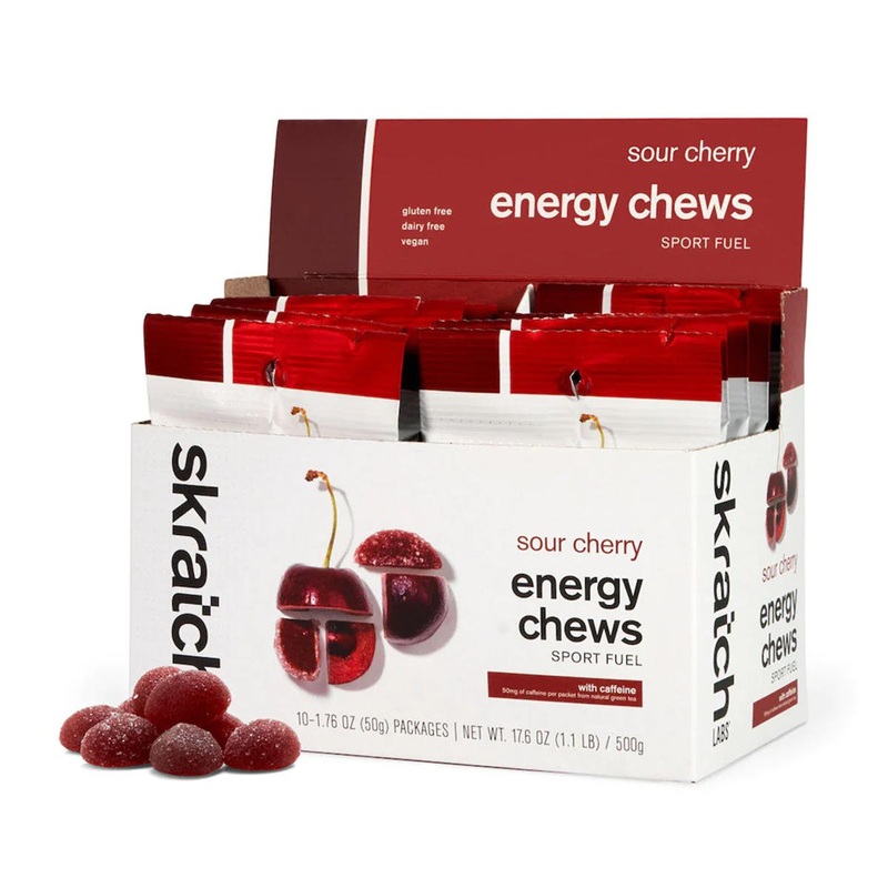 Skratch Labs Energy Chews Sport Fuel (Sour Cherry) (10 | 1.7oz Packets)