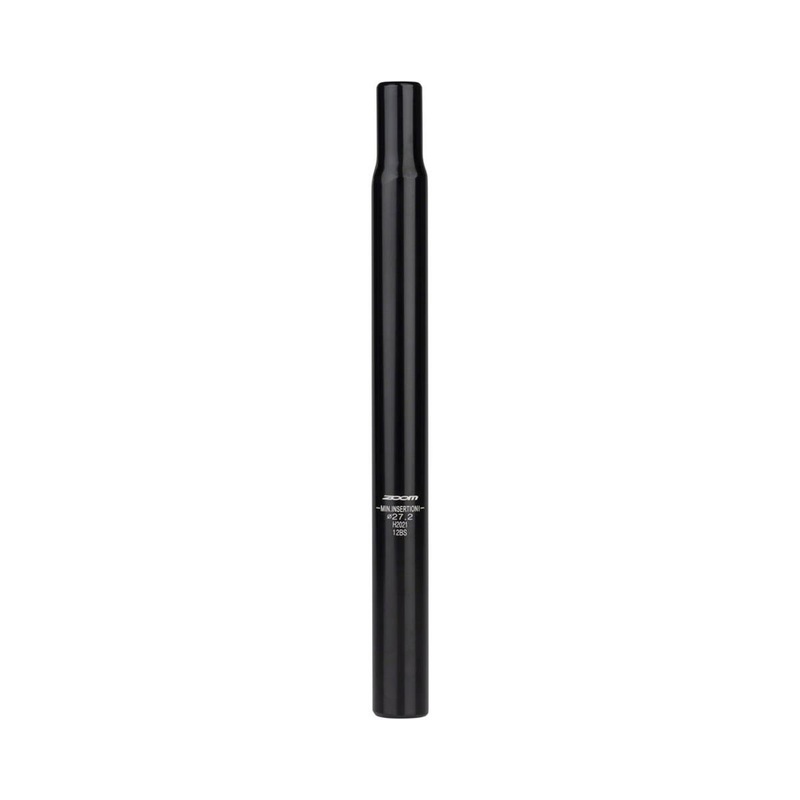 Zoom Straight Alloy Post (Black) (25.4mm) (300mm) (0mm Offset)