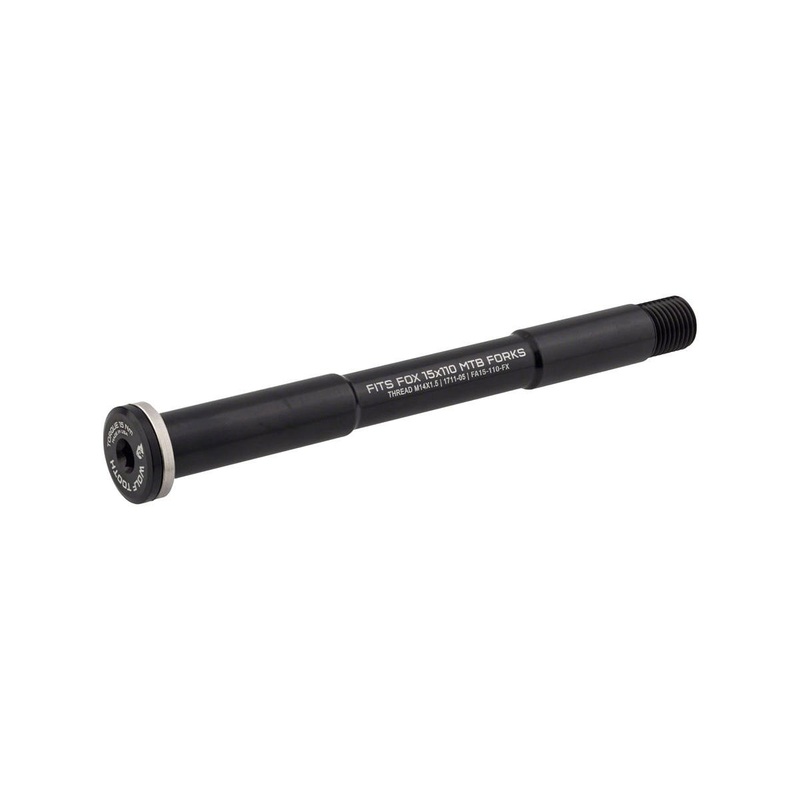 Wolf Tooth Components Front Thru Axle (Black) (For FOX Suspension Forks) (155mm) (15 x 110mm) (1.5mm)