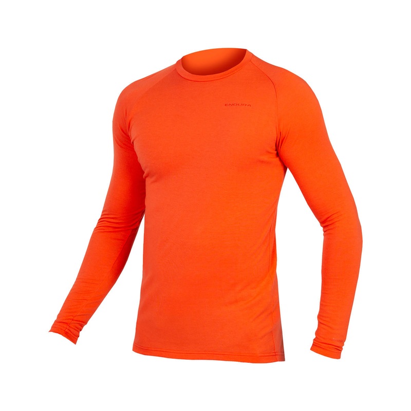 Endura BaaBaa Blend Long Sleeve Base Layer (Paprika) (S)