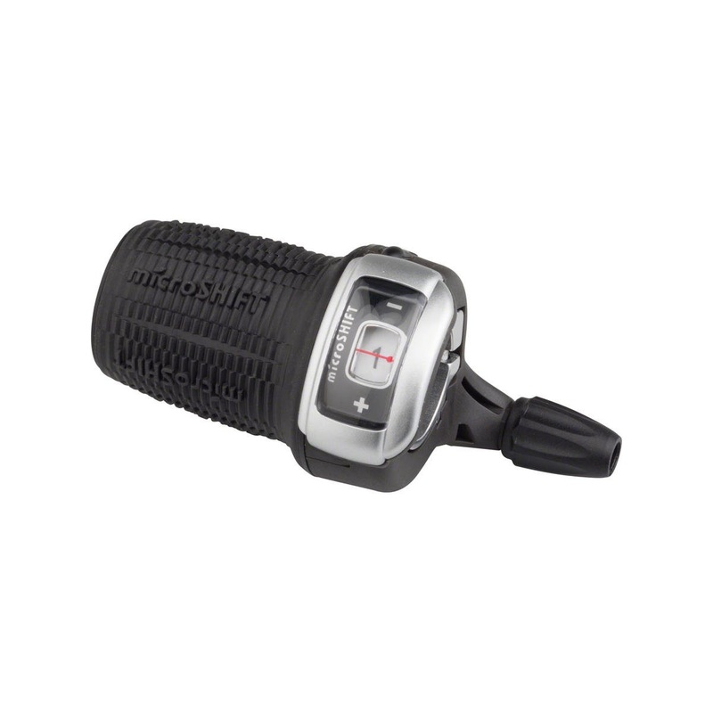 Microshift DS85 Twist Shifters (Black) (Left) (2/3x) (Shimano Compatible)